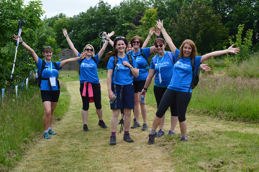 Hundreds take on Pilgrims Way Challenge for local hospice care