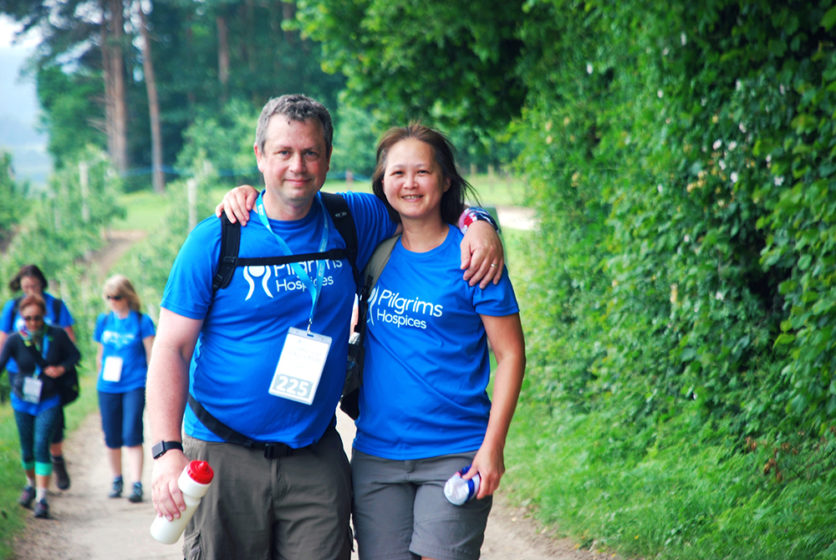 Hundreds take on Pilgrims Way Challenge for local hospice care