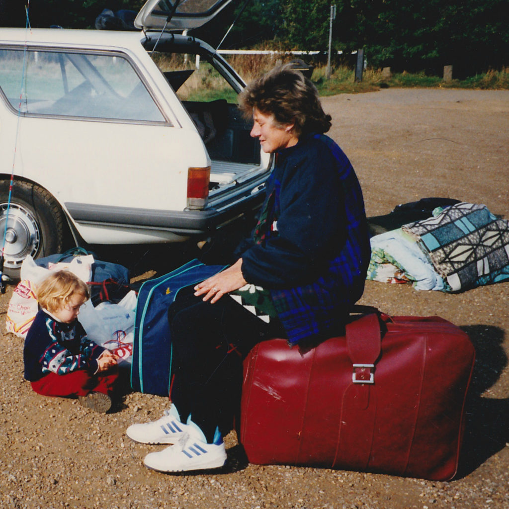 Elaine, Alex and family on holiday in the Norfolk Broads