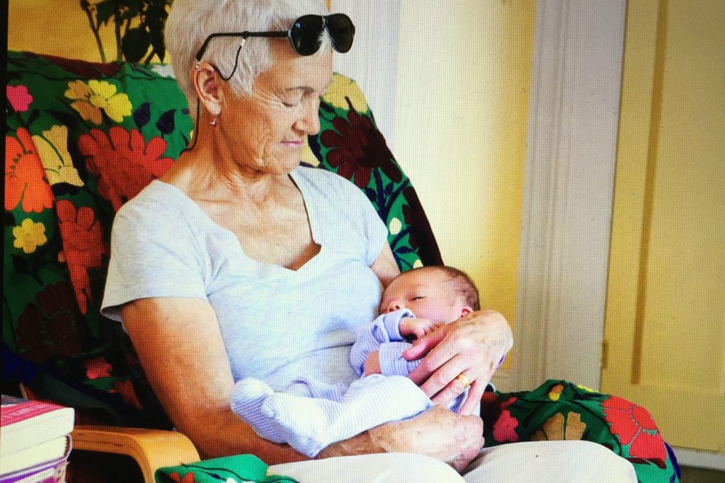 Gillian with her grandson, Oscar