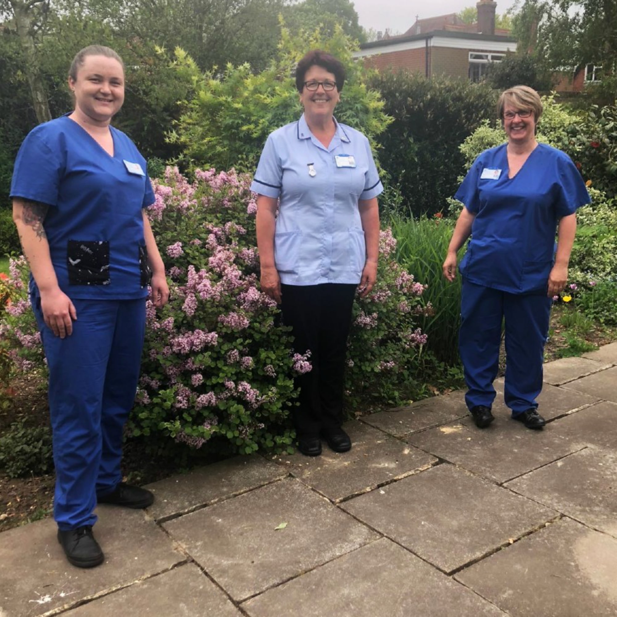 Rachel Kendall-Jones, Lorna Moss and Becky Baldwin, Palliative Specialist Nurses