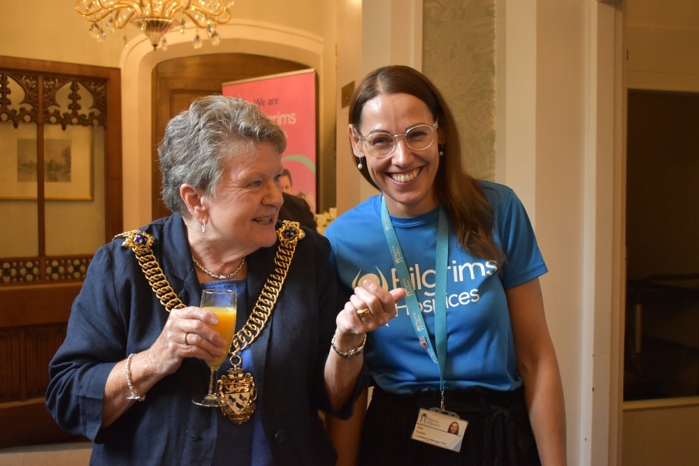 Lord Mayor Jean Butcher With Pilgrims Fundraising Manager Kate Duddell