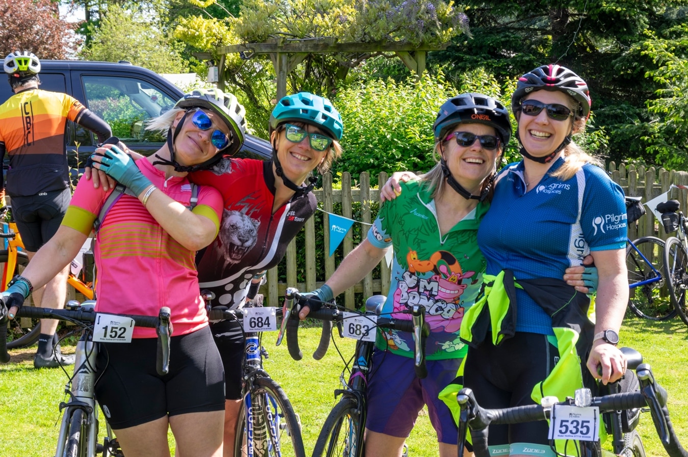Spring was in the air for the Pilgrims Hospices Cycle Challenge on Bank