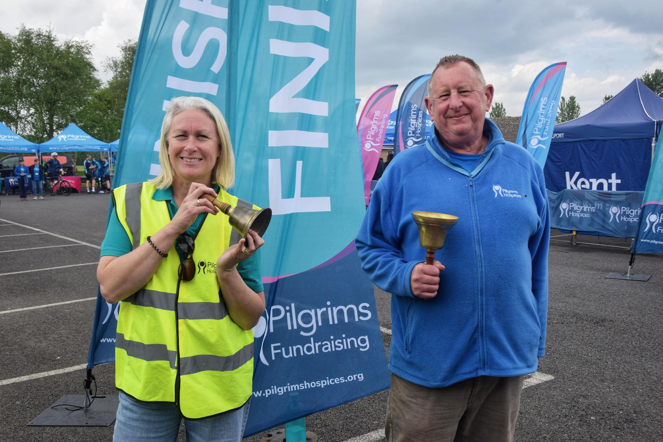 L R Liz Goodwin (PHC Wellbeing Practitioner) And Volunteer Martin Cook