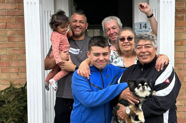 Alex Miles With Family