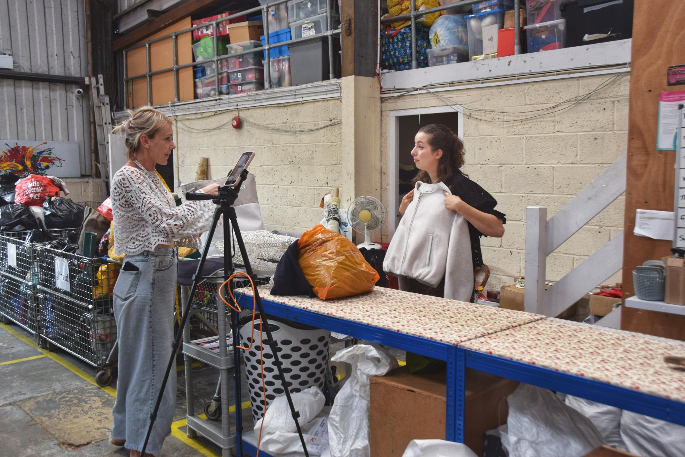 Amy Calver (Lister) With Volunteer Soph Newman (Slow Fashion Soph) 2